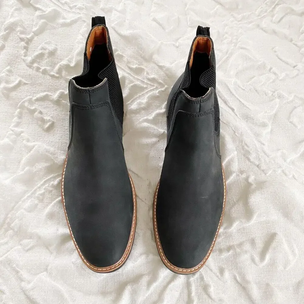 Madden Mens Leather Chelsea Boots Size 11M New